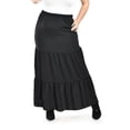 thumbnail image 2 of Falda larga con vuelo Roman Fashion /Tallas Extras, 7061 (Negro) negro 36, 2 of 7