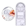 thumbnail image 2 of Xingzhi Multifunctional Drawing Ruler Angle Measuring Template Tool high school, 2 of 9