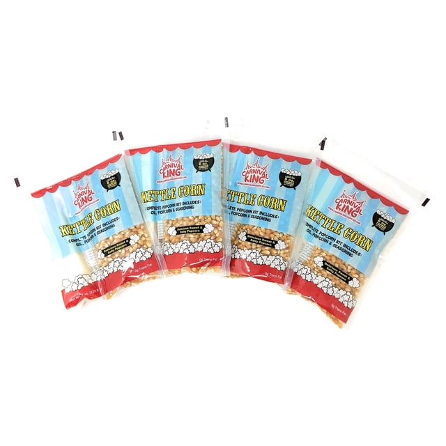 Kit de palomitas dulces Carnival King para máquina de 6 oz, 4 paquetes
