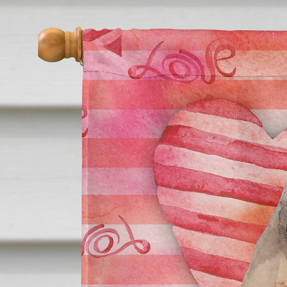 Fawn Natural Great Dane Love House Flag