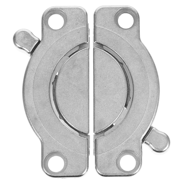 Conector de hebilla de mesa de 2 piezas, aleación de zinc, para empalme y fijación de muebles, con tornillos y accesorios.