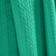 thumbnail image 4 of BNM Waffle Weave Honeycomb Knit Cotton Blanket, King, Gumdrop Green, 4 of 6