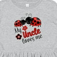 thumbnail image 4 of Inktastic My Uncle Loves Me with Cute Ladybugs Girls Toddler Dress, 4 of 5