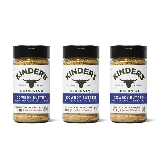 Kinders Cowboy Butter Seasoning, 9.7 Ounce, Pack of 3