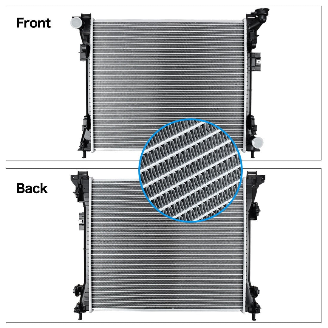 RVNI Radiator Compatible with For 2008-2020 Dodge Grand Caravan 2008-2016 Chrysler Town & Country 3.3L V6
