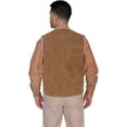 thumbnail image 2 of Scully Men's Boar Suede Leather Vest Brown, 2 of 2