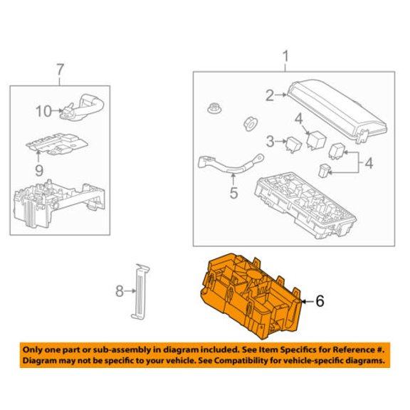 Cadillac GM OEM 12-16 SRX 3.6L-V6 Fuse Relay-Mount Bracket 15896993