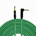 thumbnail image 1 of Coluber Cable 1/4" TS Male to Right Angle 1/4" TS 3-Pin Microphone Connector, 1 of 7