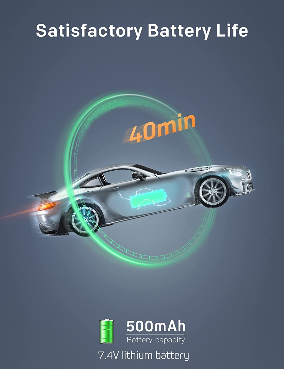 MIEBELY Remote Control Car, Mercedes Benz 1/16 Scale Official Authorized GT R Pro Rc Cars 7.4V 500mAh Rechargeable Battery 2.4Ghz Rc Drift Cars W/LED Toy Car Birthday Gift for Boys Kids Adults Age 6+