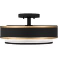 thumbnail image 6 of Quoizel Semi-Flush Mount 3-Light Semi-Flush Mount in Earth Black, 6 of 8
