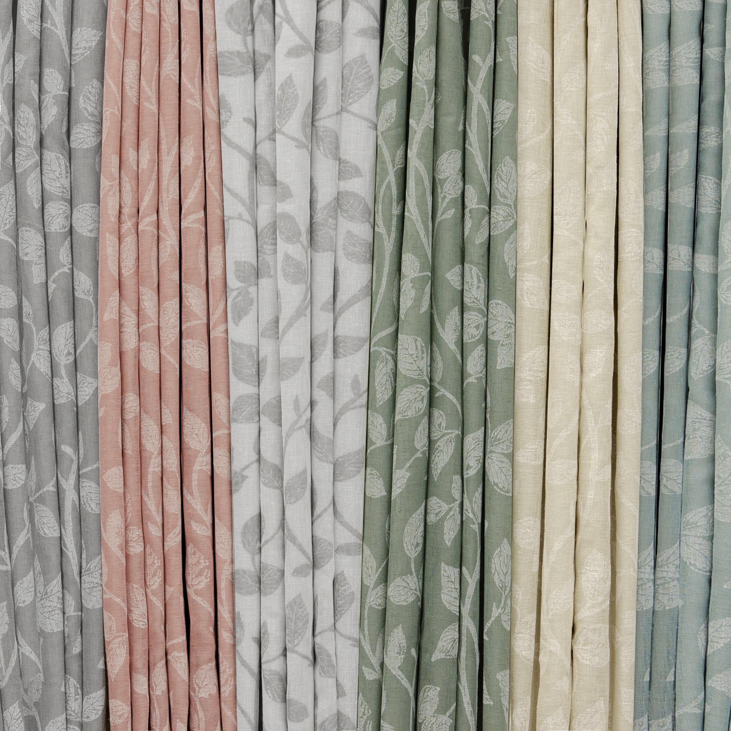 Eclipse Nora Floral Print Absolute Zero 100% Blackout Rod Pocket Single Window Curtain Panel, Linen Beige, 50 x 108