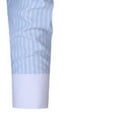 thumbnail image 3 of Men's French Cuff Dress Shirt Stripe Slim Fit Button Long Sleeve Shirt Business Casual Formal Shirts, 3 of 4