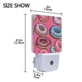 thumbnail image 4 of Cute Donuts Cartoon Style LED Night Light with Smart Sensor Plug Into Wall Dusk to Dawn 2 packs, 4 of 7