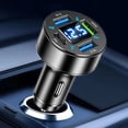 thumbnail image 4 of Cargador Coche 66 W Adaptador Corriente Azul 4 Puertos para (3USB+1C QC), 4 of 6