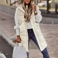 thumbnail image 3 of Vedolay Coat for Women Winter Long Sleeve Button Down Coat Knit Cardigan Coat White,XL, 3 of 3