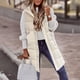 thumbnail image 2 of Gibobby Chaleco largo mujer, Chaleco Largo de Plumas para Mujer, Elegante Chaleco Largo de Plumas con Capucha para Invierno(Blanco,G), 2 of 3