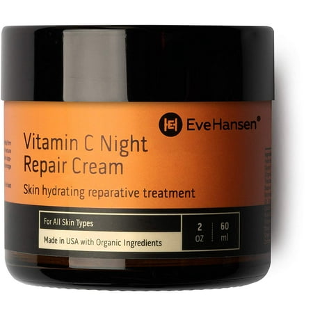 Eve Hansen Vitamin C Night Cream | Anti Aging Face Cream with Avocado Oil, Vitamin B5, and Organic Aloe | 2 oz