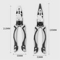 thumbnail image 2 of Multifunction Pliers 9 Inch CR-V Wire Pliers Needle Nose Pliers Force-saving, 2 of 8