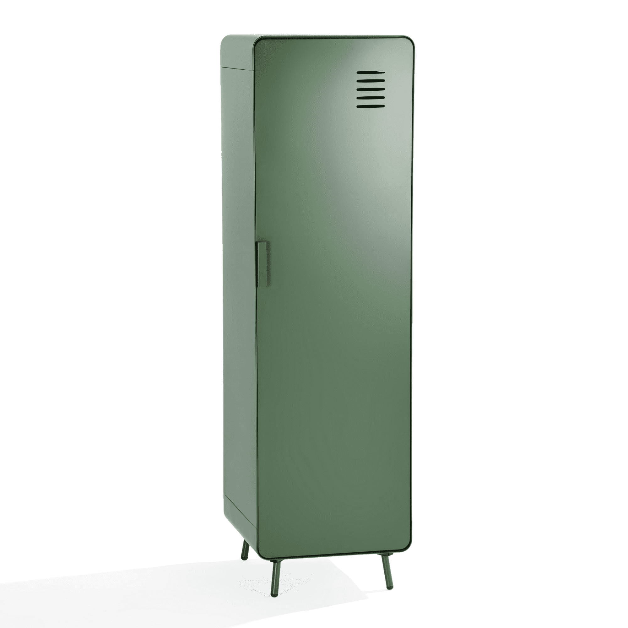 Homy Casa 54.1" Tall 1-Door Metal Accent Cabinet with Shelf for Entryway Cactus Green