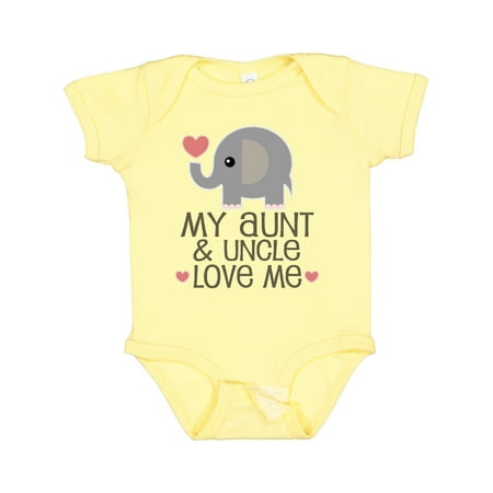 

Inktastic Aunt and Uncle Love Me Nephew Gift Baby Boy or Baby Girl Bodysuit