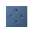 thumbnail image 4 of Mellow Stockbox 15" Ottoman with Storage Drawer, Blue, 4 of 6