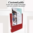thumbnail image 3 of Organizador Binder BAZIC de 3 anillas, 1 pulgada, vista económica, 175 hojas, rojo, 3 of 7