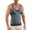 Navy, variant on ZVNAΖH Men's Slimming Shirt Mesh Compression Shirt 4-Way Stretch Body Shaper for Chest,Abdomen & Posture Support
