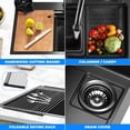 thumbnail image 3 of Durable Stainless-Steel Sink - Sleek and Stylish, Corrosion and Rust-Resistant Kitchen Sink for Modern Kitchens (Gun Black), 3 of 7