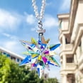 thumbnail image 2 of EOEMY 1Pc Rainbow Maker Ab Car Hanging Prism Crystal Glass Simple Aerial Pendant, 2 of 9