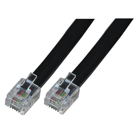 PRO SIGNAL - RJ12 to RJ12 Telephone Lead, 3m, Black