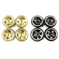 thumbnail image 5 of 4 Uds latón 1,0 Beadlock rueda llanta rueda contrapeso Compatible con Axial Scx24 1/24 coche trepador de control remoto Upgra, 5 of 5