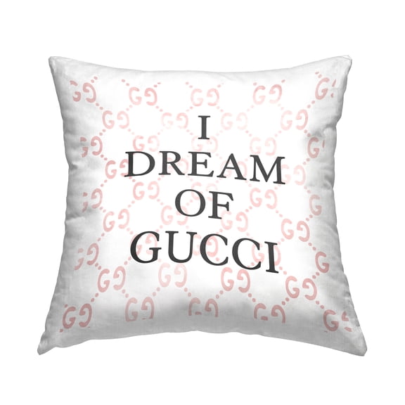 Stupell Industries Trendy Upscale Fashion Brand Glam Phrase Design by Daphne Polselli Throw Pillow