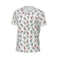 thumbnail image 6 of Wukai Boba Milk Tea Print Men's Short-Sleeved Mesh T-Shirt,Quick-Dry Short Sleeve Workout T-Shirt-6X-Large, 6 of 8