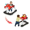 HAUGO Tiny Steps Roadster-2-in-1 Infant and Baby Activity Push Walker Steering Wheel with Lights, Car Sounds, Music Seated or Walk-Behind for Baby Girl or Baby Boy - Racer Red