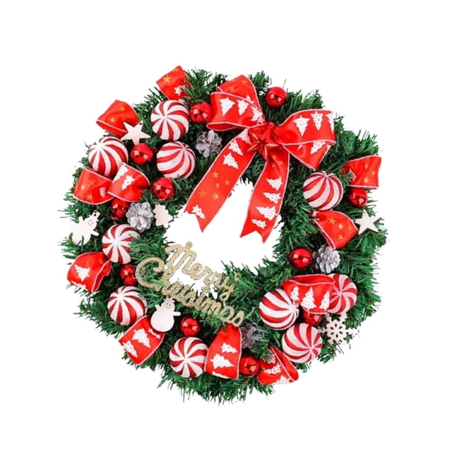 Corona de Navidad Artificial Strade Fareast Limited con adorno de bola 40 cm x 10 cm x 40 cm Estilo H
