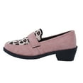 thumbnail image 2 of uvwlwu Women's Casual Loafers On Shoes Fashion Leopard Print Suede Heel Comfortable Walking Sneakers For Ladies(Pink,9), 2 of 7