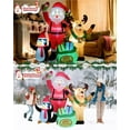 thumbnail image 5 of 7FT Christmas Inflatables Outdoor Decorations, Blow Up Yard Decorations with Santa Claus Penguins Reindeer and Gift Bag Inflatable with LED Lights for Indoor Outdoor Yard Garden Decor, 5 of 9