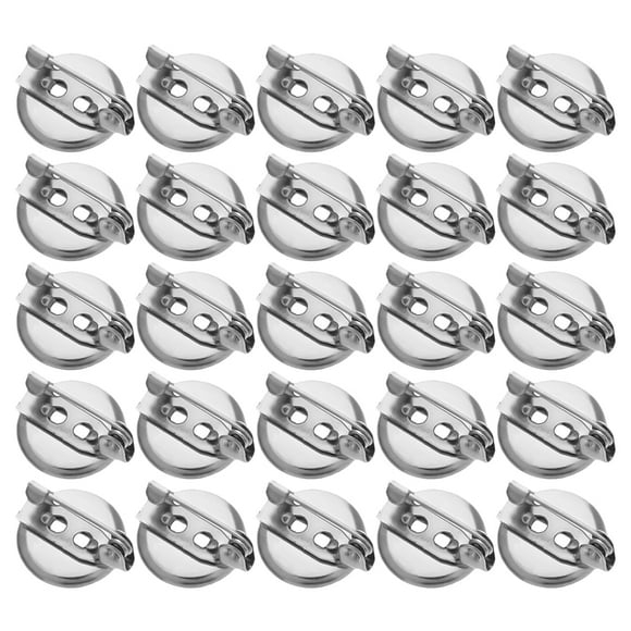 Shisuyan 50 Pcs Broches Matériau Bricolage en Fer Bases de Broches Vierges pour Amateurs d'Artisanat avec Caractéristiques Personnalisables