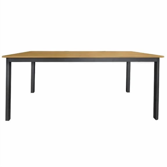 Mesa Rectangular Creta Gris Obscuro Exterior 180 cm