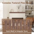 thumbnail image 4 of 60 inch Aged Brown Handcrafted Solid Mantel Shelf for Over Fireplace - Wall Mounted Floating Mantel Shelf with Invisible Brackets, 4 of 7