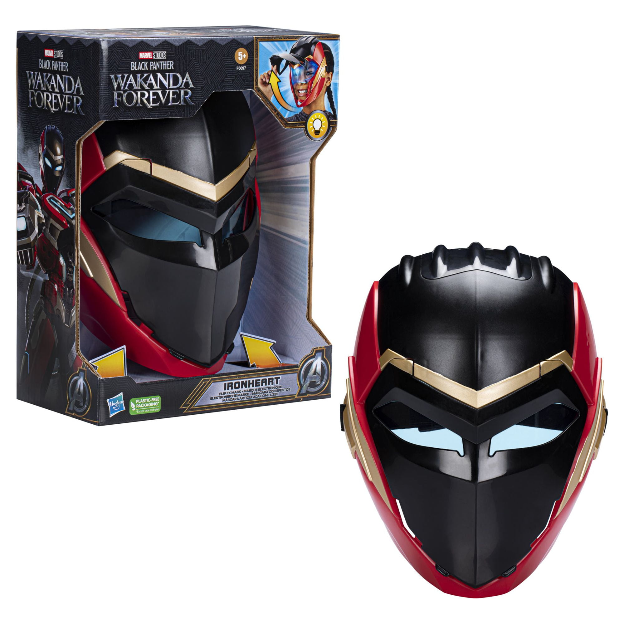 Marvel Black Panther Wakanda Forever Ironheart Flip FX LED