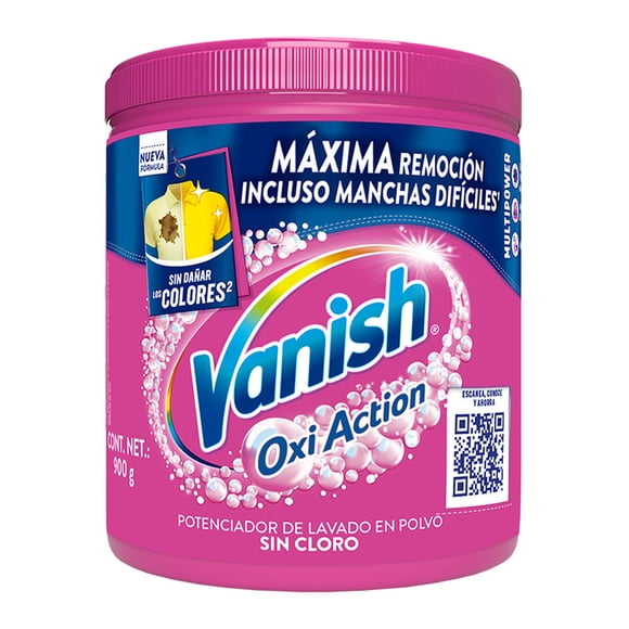 Quitamanchas Vanish Oxi Action en polvo para ropa de color 900 g
