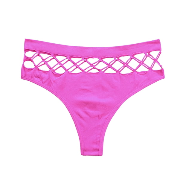 Tanga de malla elástica alta sin costuras sexy para mujer Bragas de mujer Fridja nalpqowj15187