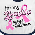 thumbnail image 4 of Inktastic For My Grandma-Breast Cancer Awareness Boys or Girls Baby Bib, 4 of 4