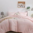 thumbnail image 1 of HAOWANER Light Pink Comforter Set Queen, Pink Queen Comforter Set, Blush Pink Comforter Full Size, Pink Bed Set Queen Comforter Set Pink Comforter Queen, Blush Comforter Set Queen, Pink Bed, 1 of 1