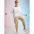 thumbnail image 2 of Snow Globe Design Sweatshirt Women -Image by Shutterstock, Female Medium, 2 of 4