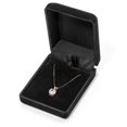 thumbnail image 6 of 14K Solid Yellow Gold Pendant Necklace | Round Cut Cubic Zirconia Solitaire | 1.5 Carat | 16 Inch .60mm Box Link Chain | With Gift Box, 6 of 8