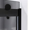 thumbnail image 4 of DreamLine Sapphire 56-60 in. W x 76 in. H Semi-Frameless Bypass Shower Door in Satin Black and Gray Glass, 4 of 9