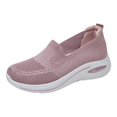 thumbnail image 3 of ibiyuan Orthopedic Walking Shoes for Women Closures Arch Support Walking Shoes for Women Mesh Knitted Walking Anti-Skid Sneakers for Women Classic Hands Free Mary Jane Shoes Pull-On Shoes, 3 of 8