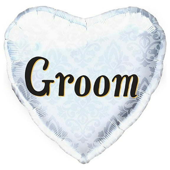 18 inch Groom Northstar Foil Mylar Balloon - Party Supplies Decorations